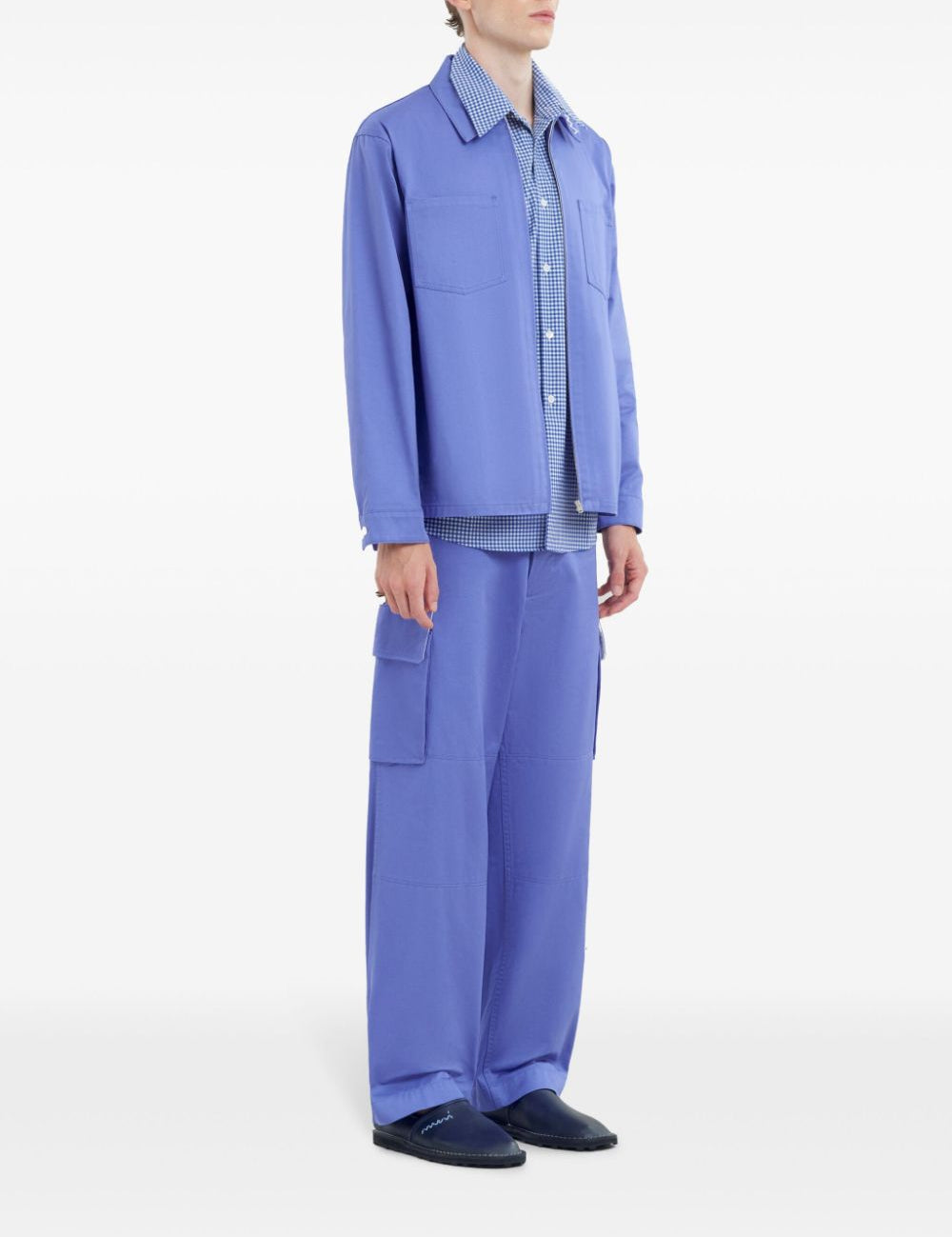 Pantaloni cargo con tasche in blu Marni - uomo 