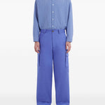 Pantaloni cargo con tasche in blu Marni - uomo 