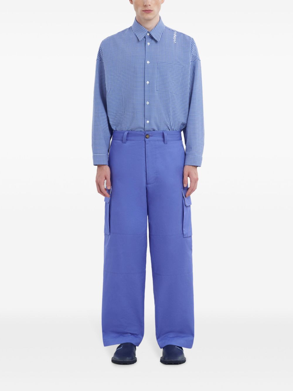 Pantaloni cargo con tasche in blu Marni - uomo 