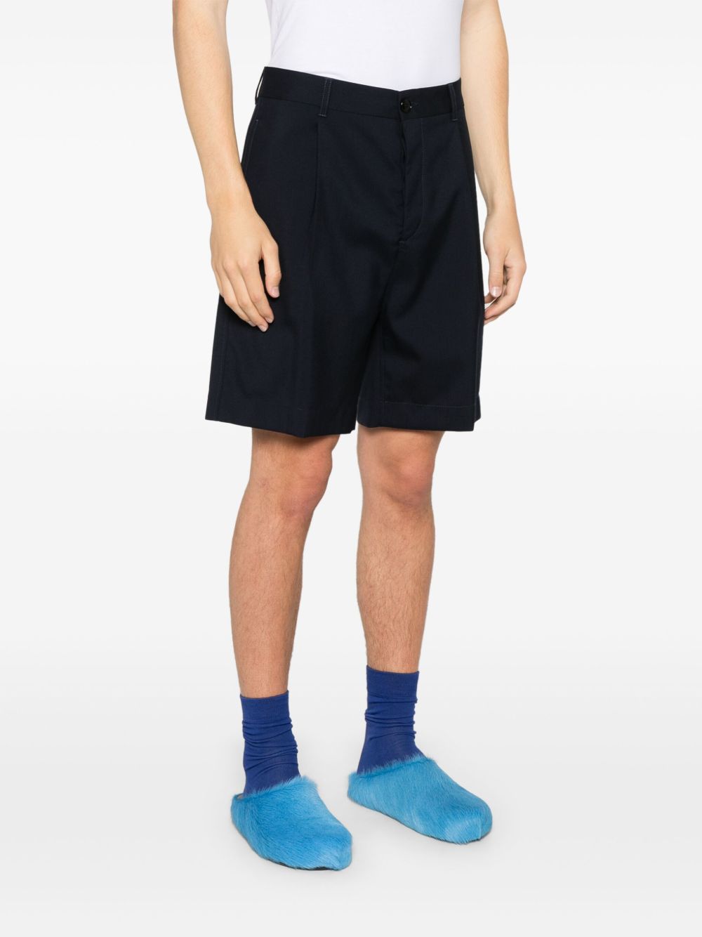 Bermuda in lana in nero Marni - uomo 