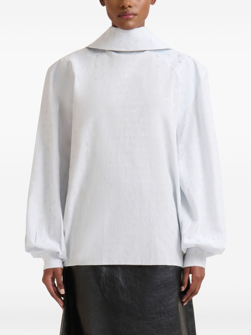 Blusa a collo alto in celeste Marni - donna 