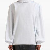 Blusa a collo alto in celeste Marni - donna 