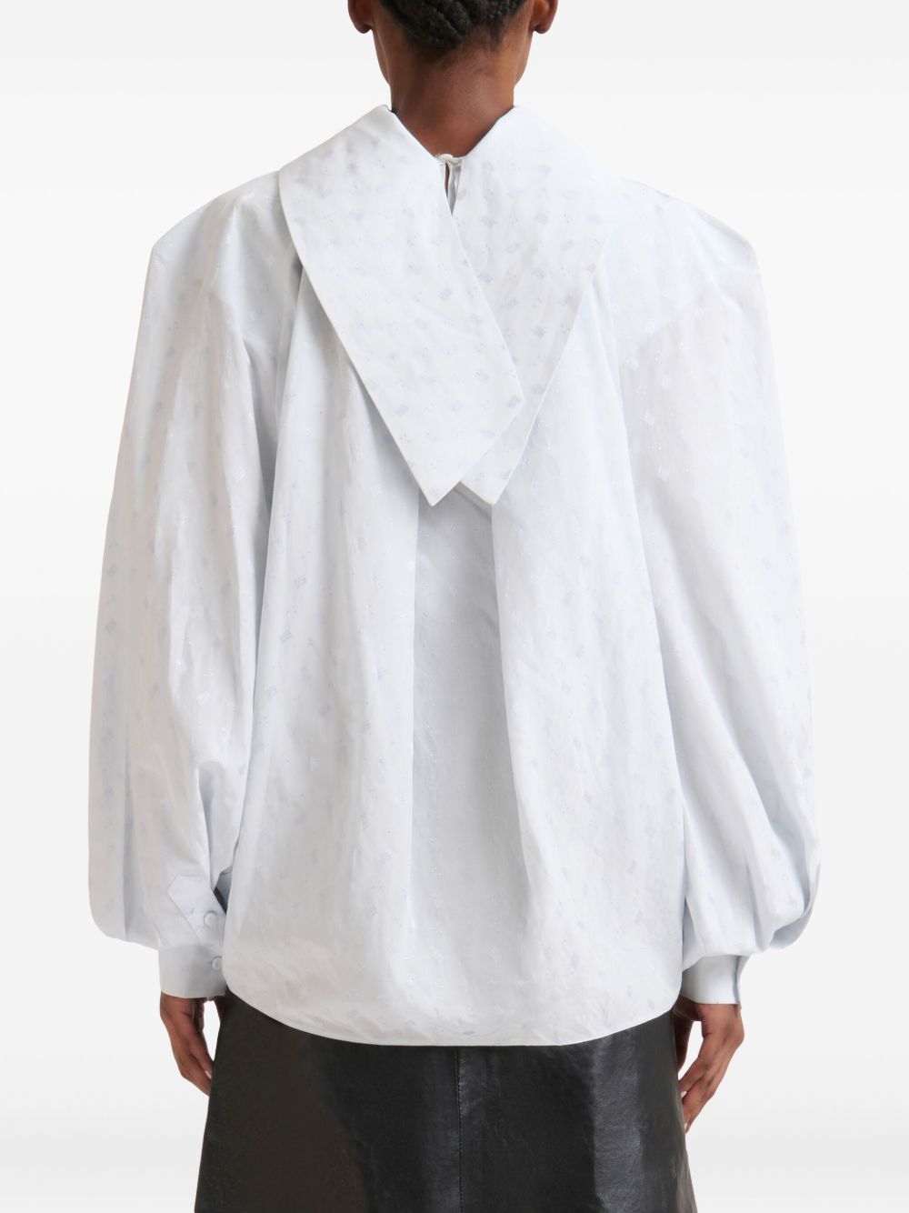 Blusa a collo alto in celeste Marni - donna 