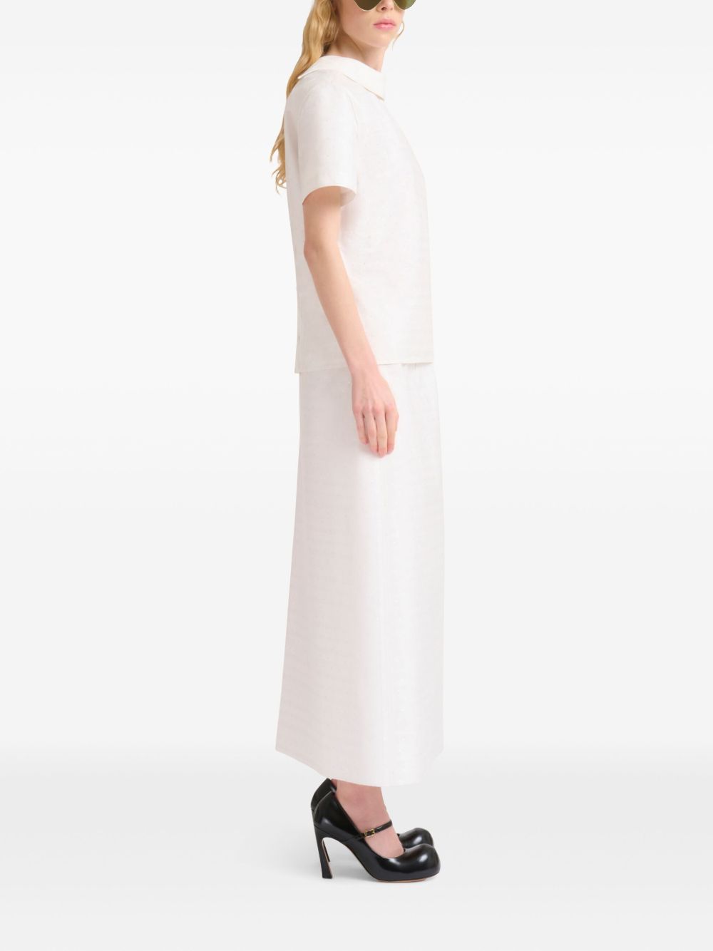 Camicia con colletto alla francese in bianco Marni - donna 