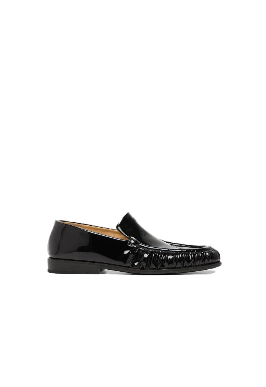Mocassini in pelle lucida in nero Marsell - uomo 