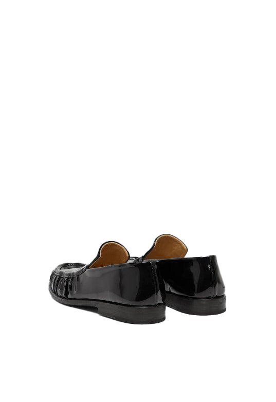 Mocassini in pelle lucida in nero Marsell - uomo 