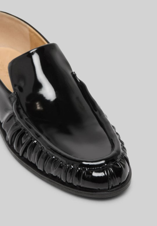 Mocassini in pelle lucida in nero Marsell - uomo 