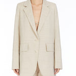 Blazer monopetto acacia in beige Maxmara - donna 