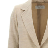 Blazer monopetto acacia in beige Maxmara - donna 