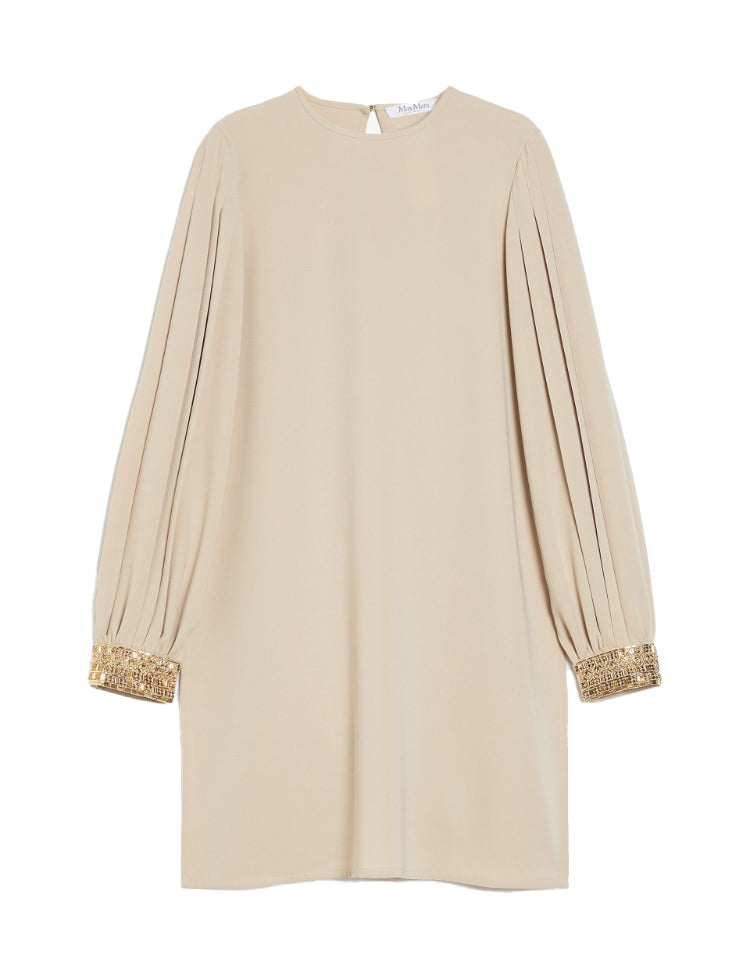 Blusa con ricami quadro in beige Maxmara -donna 
