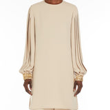 Blusa con ricami quadro in beige Maxmara -donna 