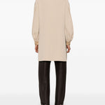 Blusa con ricami quadro in beige Maxmara -donna 