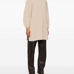 Blusa con ricami quadro in beige Maxmara -donna 