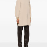 Blusa con ricami quadro in beige Maxmara -donna 