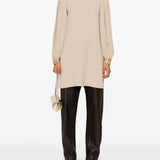 Blusa con ricami quadro in beige Maxmara -donna 