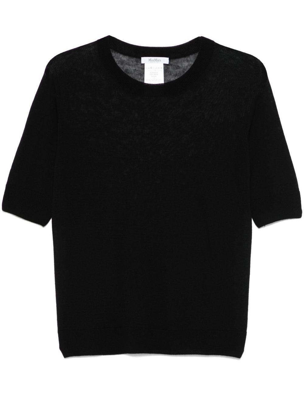 Top semi-trasparente negelia in nero Maxmara - donna 