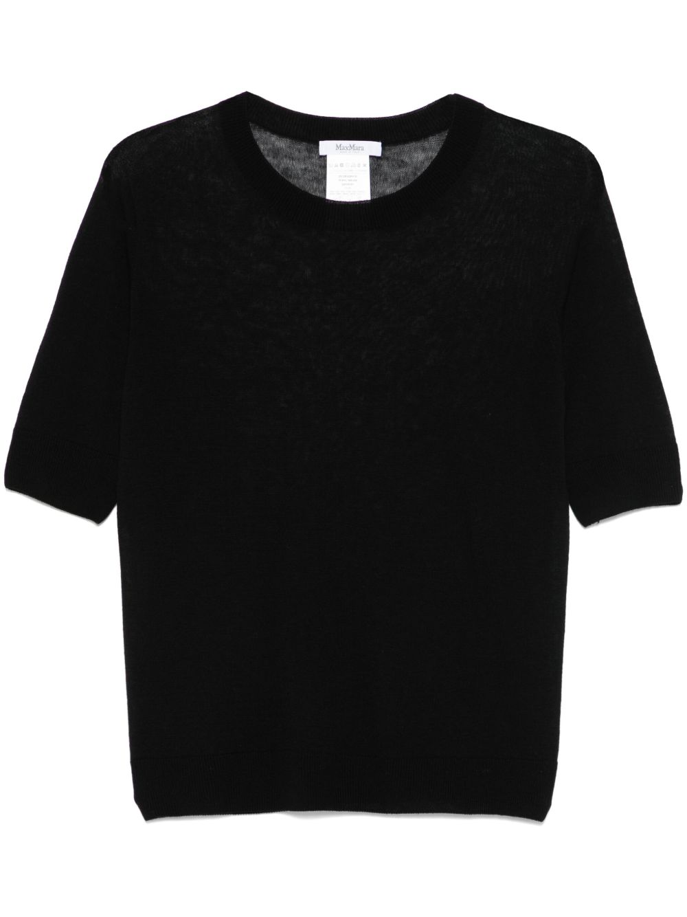 Top semi-trasparente negelia in nero Maxmara - donna 