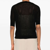 Top semi-trasparente negelia in nero Maxmara - donna 