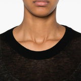 Top semi-trasparente negelia in nero Maxmara - donna 