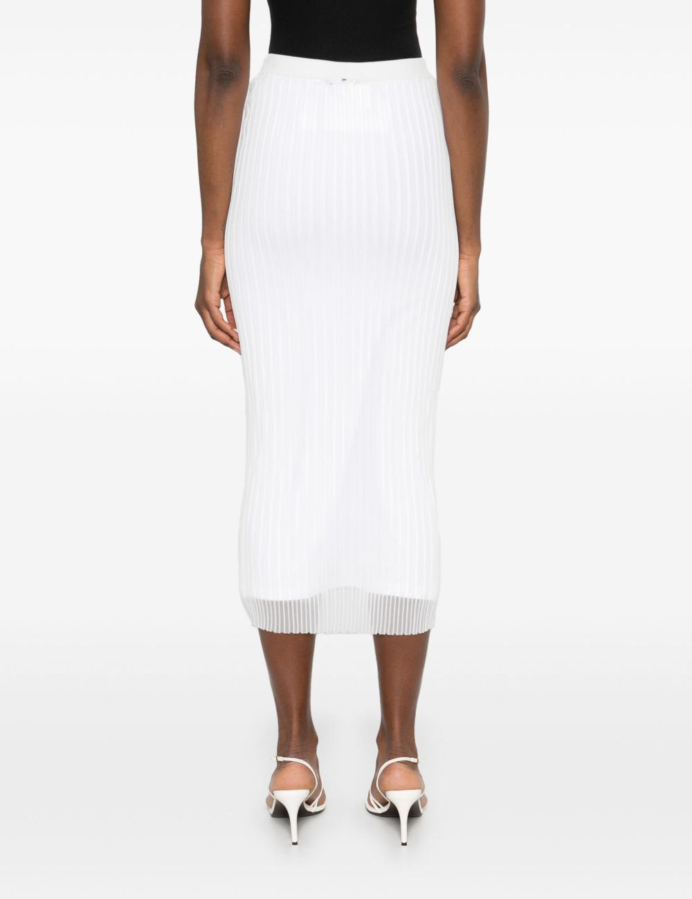 Gonna midi a matita album in bianco Maxmara - donna 