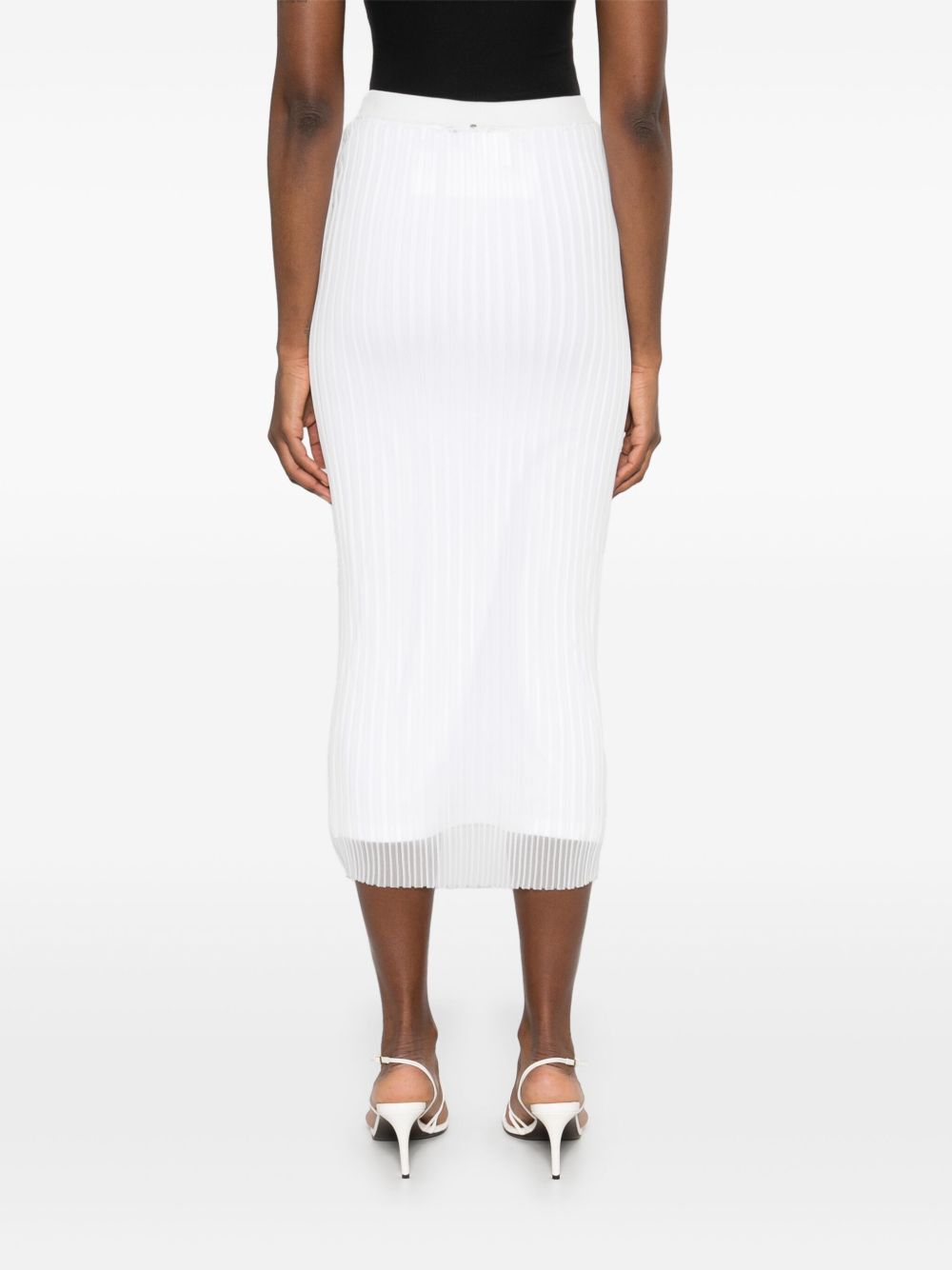 Gonna midi a matita album in bianco Maxmara - donna 