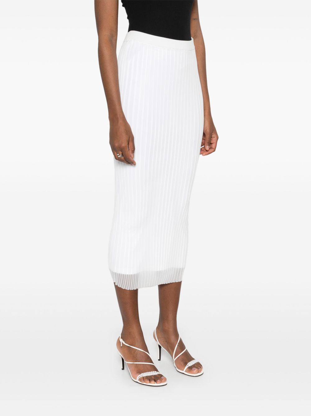 Gonna midi a matita album in bianco Maxmara - donna 