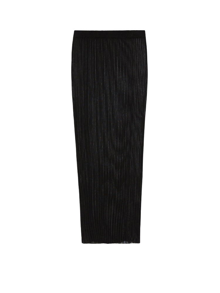 Gonna in maglia trasparente album in nero Maxmara - donna 