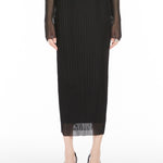 Gonna in maglia trasparente album in nero Maxmara - donna 