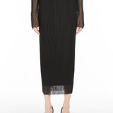 Gonna in maglia trasparente album in nero Maxmara - donna 