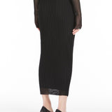 Gonna in maglia trasparente album in nero Maxmara - donna 