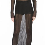 Gonna in maglia trasparente album in nero Maxmara - donna 