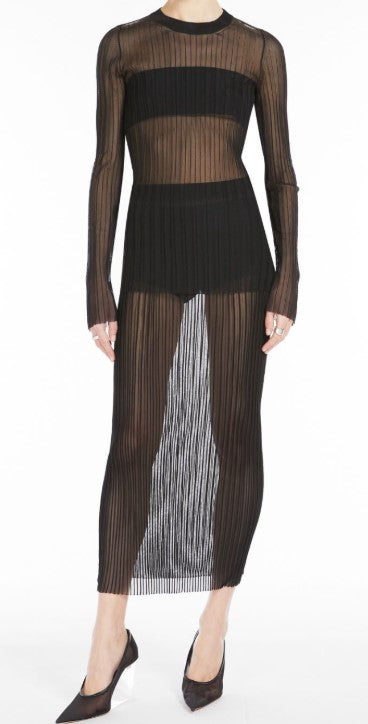 Gonna in maglia trasparente album in nero Maxmara - donna 