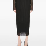 Gonna in maglia trasparente album in nero Maxmara - donna 