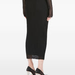 Gonna in maglia trasparente album in nero Maxmara - donna 