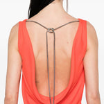 Abito con dettaglio a catena creso in rosso Maxmara pianoforte - donna 