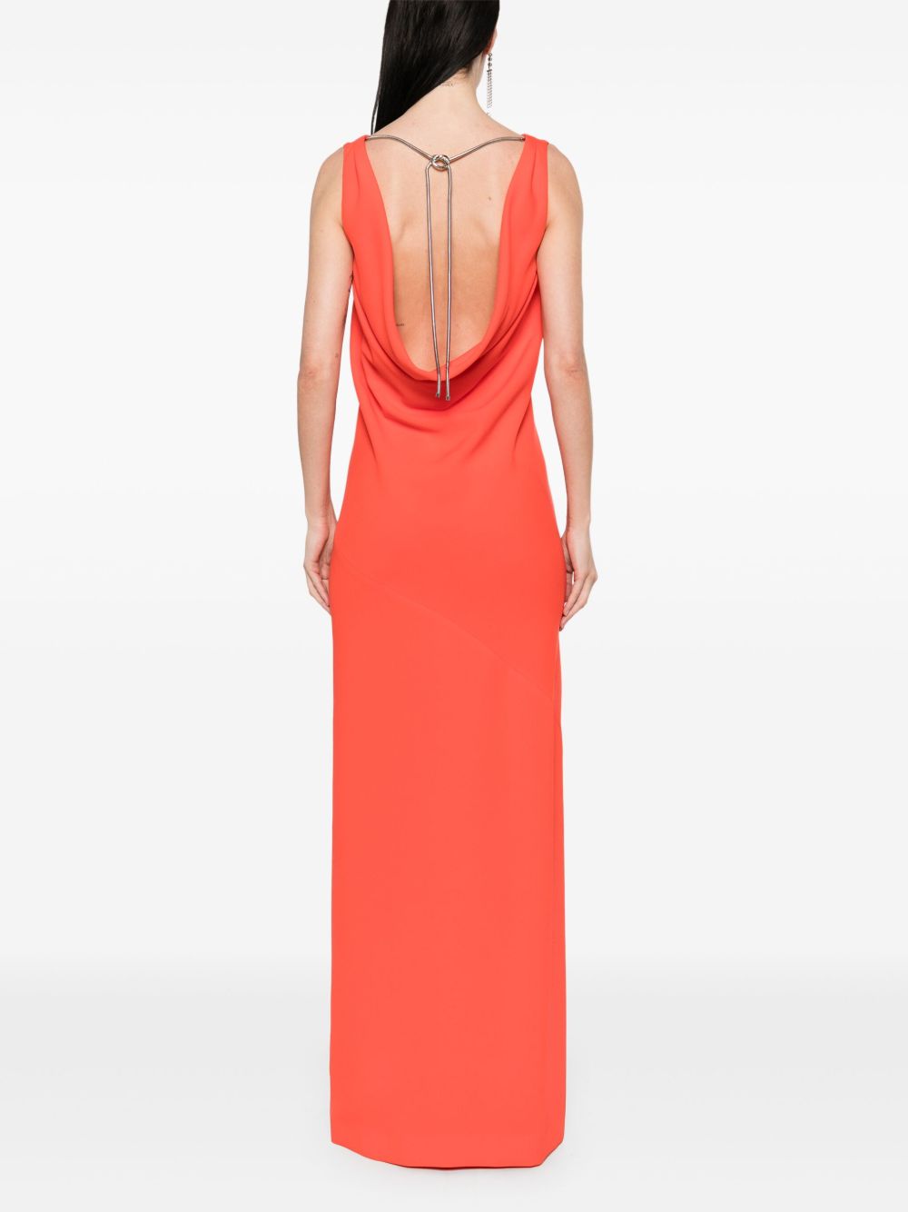 Abito con dettaglio a catena creso in rosso Maxmara pianoforte - donna 