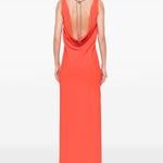 Abito con dettaglio a catena creso in rosso Maxmara pianoforte - donna 