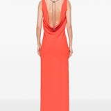 Abito con dettaglio a catena creso in rosso Maxmara pianoforte - donna 