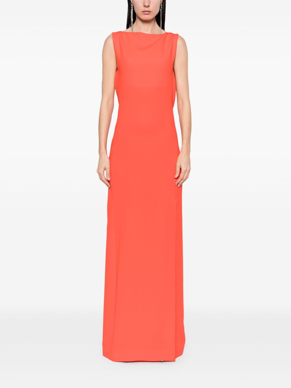 Abito con dettaglio a catena creso in rosso Maxmara pianoforte - donna 