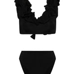 Set bikini con ruches in nero - MAYGEL CORONEL donna 