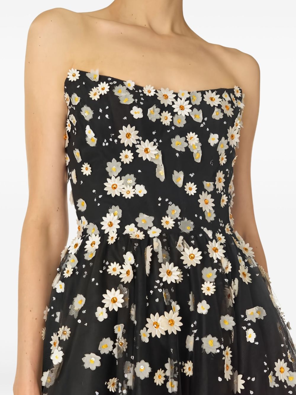 Abito midi in tulle daisy Monique Lhuillier - donna 