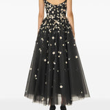 Abito midi in tulle daisy Monique Lhuillier - donna 