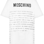 T-shirt con stampa in bianco Moschino - donna 