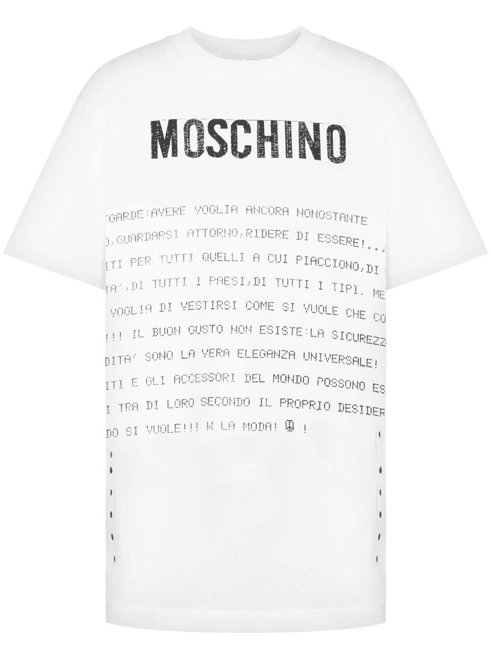 T-shirt con stampa in bianco Moschino - donna 