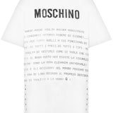 T-shirt con stampa in bianco Moschino - donna 