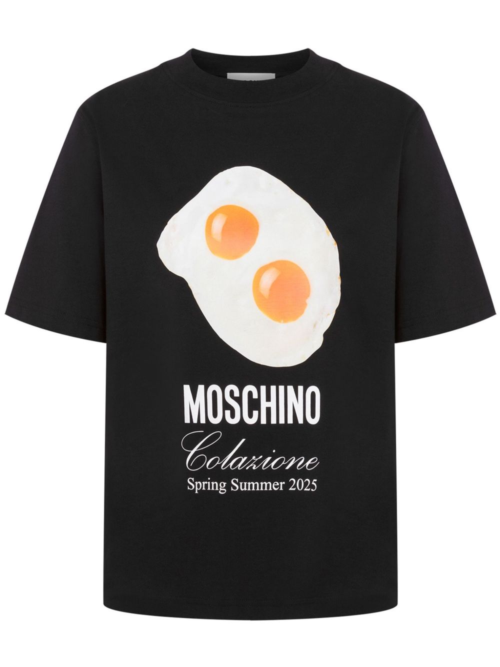 T-shirt con stampa in nero Moschino - donna 