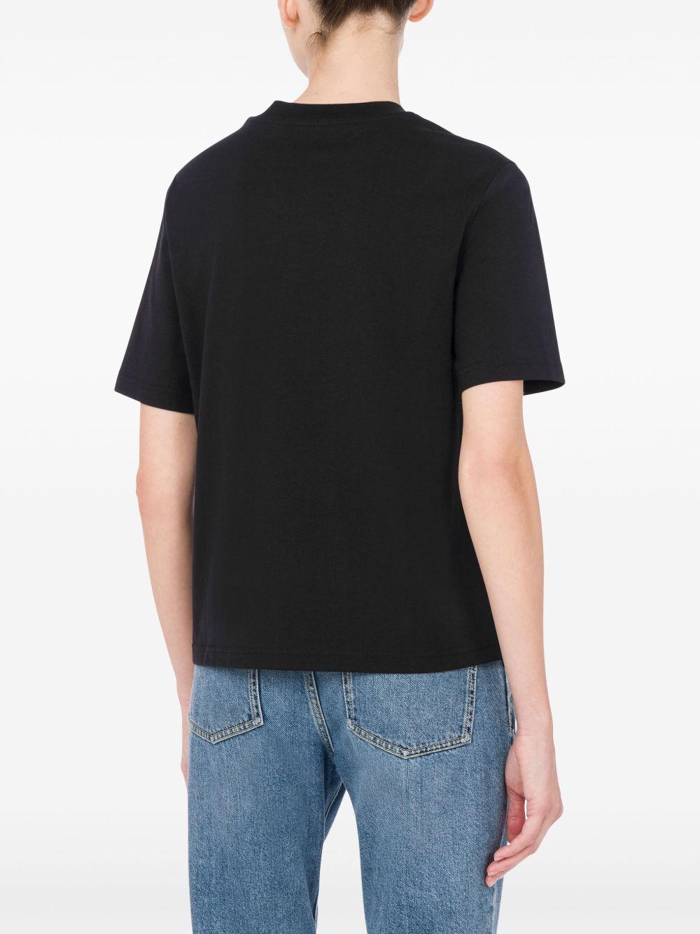 T-shirt con stampa in nero Moschino - donna 