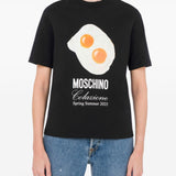 T-shirt con stampa in nero Moschino - donna 