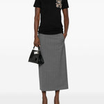 T-shirt con stampa teddy in nero Moschino - donna 
