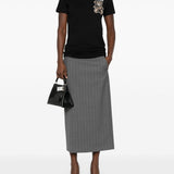 T-shirt con stampa teddy in nero Moschino - donna 